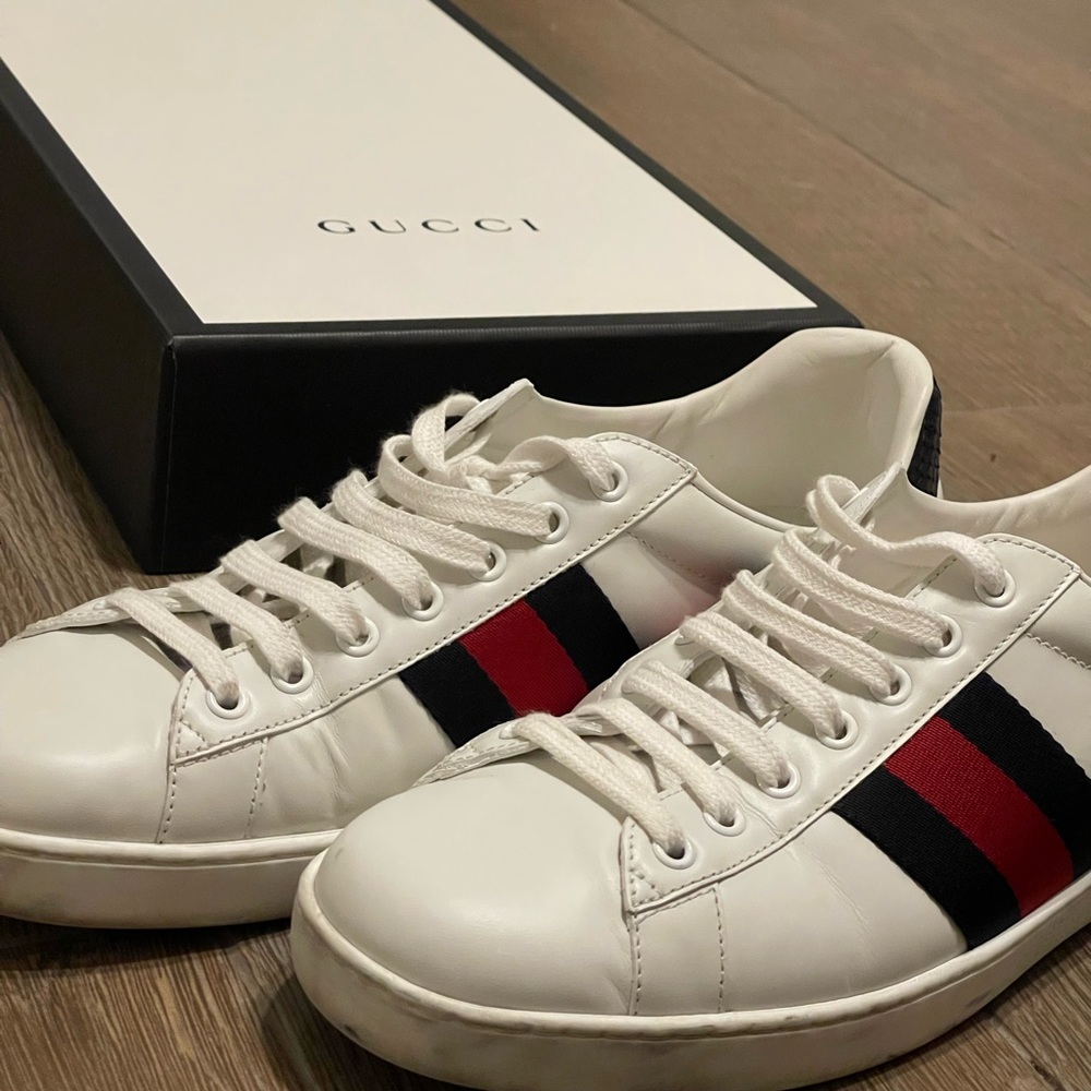 Men's Ace leather sneaker Gucci